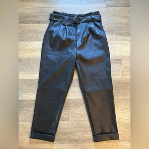 Blashe black faux leather pants size L